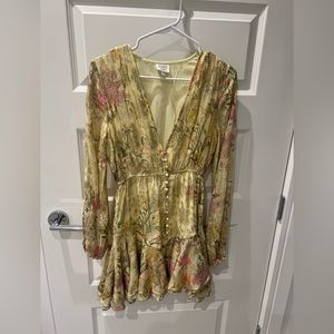 Hemant and nandita fun gold dress